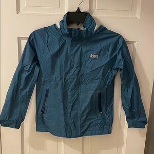 REI Kids Teal Raincoat, size small (8 years)